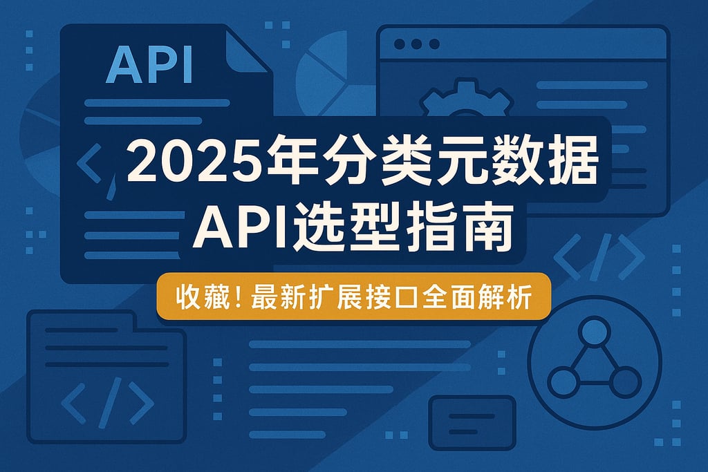 2025年分类元数据 API选型指南，收藏！最新扩展接口全面解析